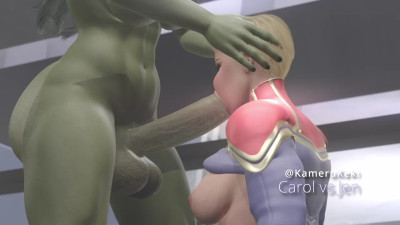 SheHulk vs Captain Marvel quickie