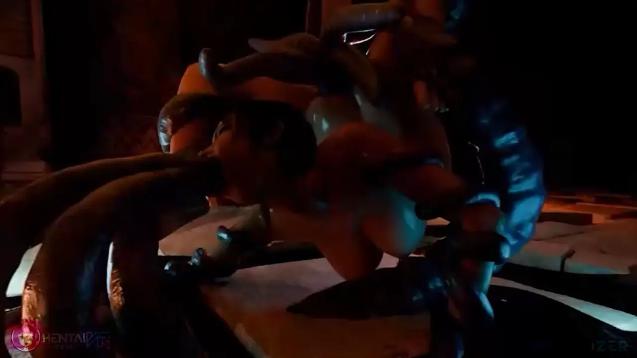 Lara Gets Tentacled