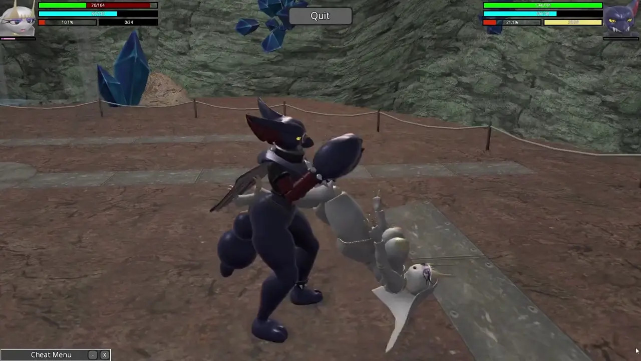 Pheromosa vs Gliscor! Heroine Rumble 2 Pokemon Futa X Futa