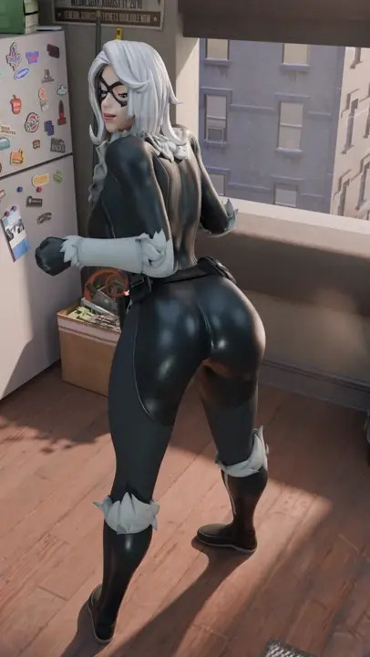 Black Cat Twerk [NO WM][Waosart][4K60FPS]