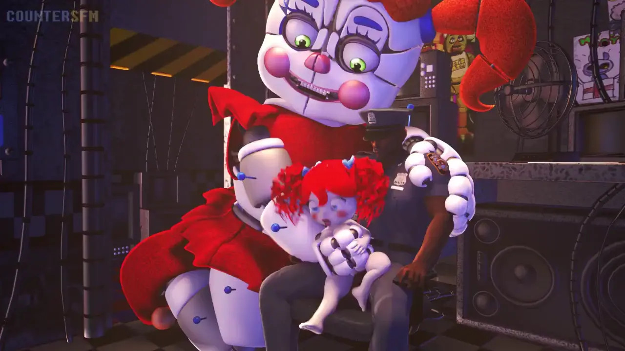 Poppy and circus baby helpin the night guard