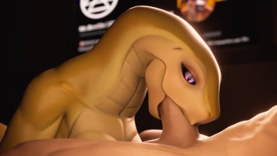 Snake enjoy his human | Loop Animation (Sounded)