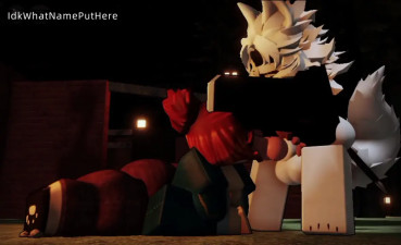 Bacon girl sucking a Wolf's cock