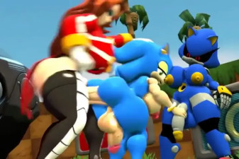 Sonique fucked by Egg ma’am and metal sonic