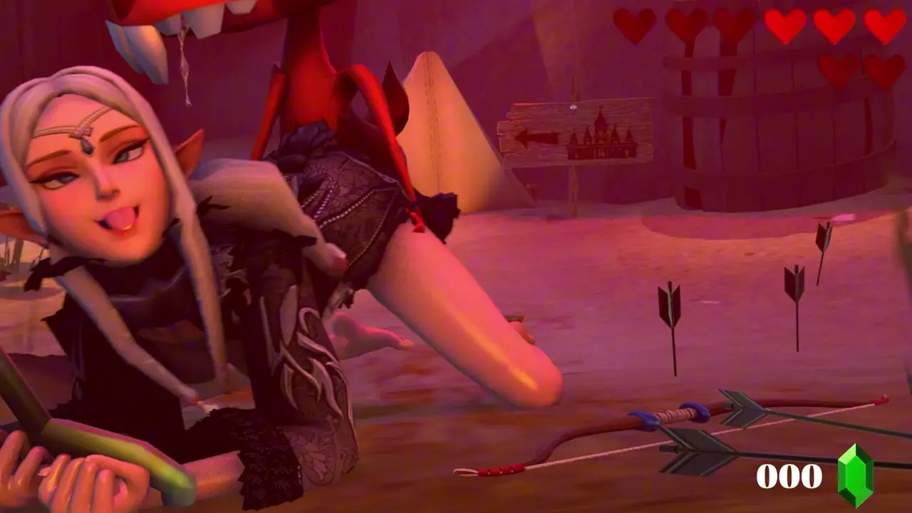 Zelda Captured by Miniblins (Dark)