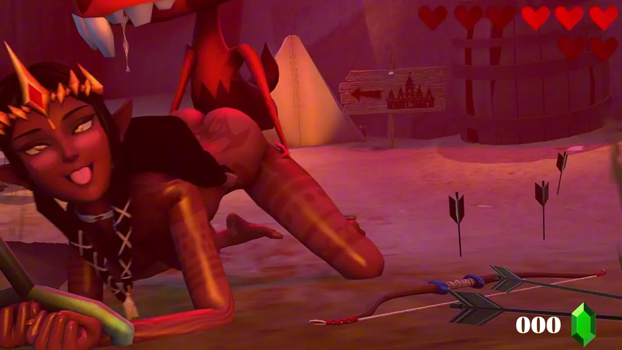 Zelda Captured by Miniblins (Tribal)