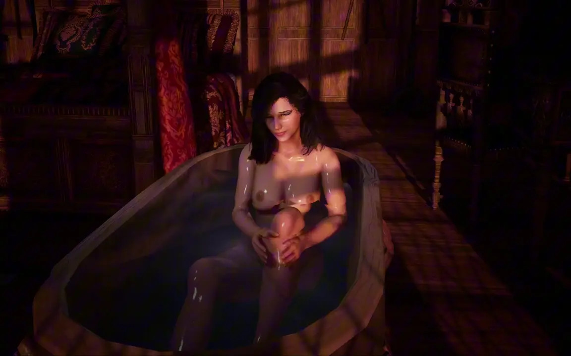 Yennefer fucked by tentacles : Yen's night visitor