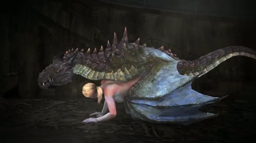 Human fucks by Dragon