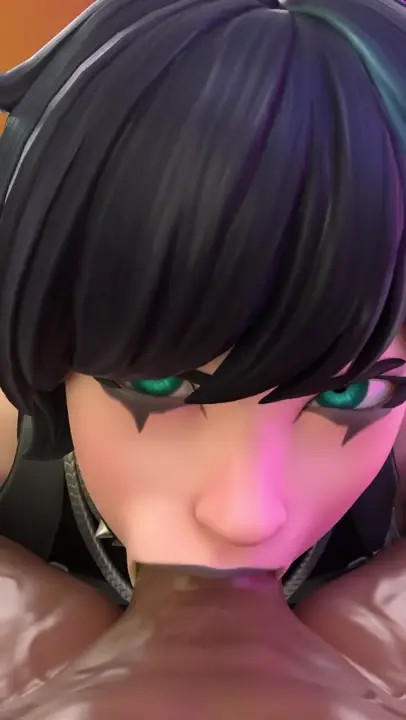 Rain Show Off her Deepthroating Skill