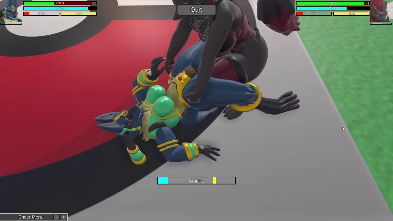 Lucario vs Zoroark! Heroine Rumble 2 Pokemon Mod Futa X Futa