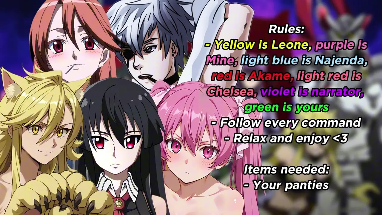 You better tell the truth to Night Raid's cruel girls (JOI, Anal, SPH)