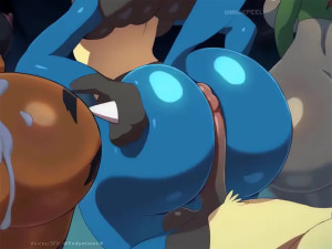 Lucario Assjob By OrangePeel Upscaled with FPS enhancement