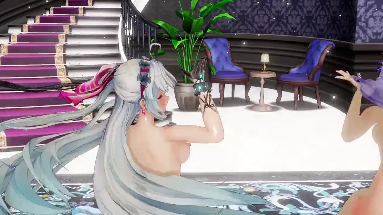 [MMDWuWa] Carlotta & Cantarella Aibo Dance Hall omake