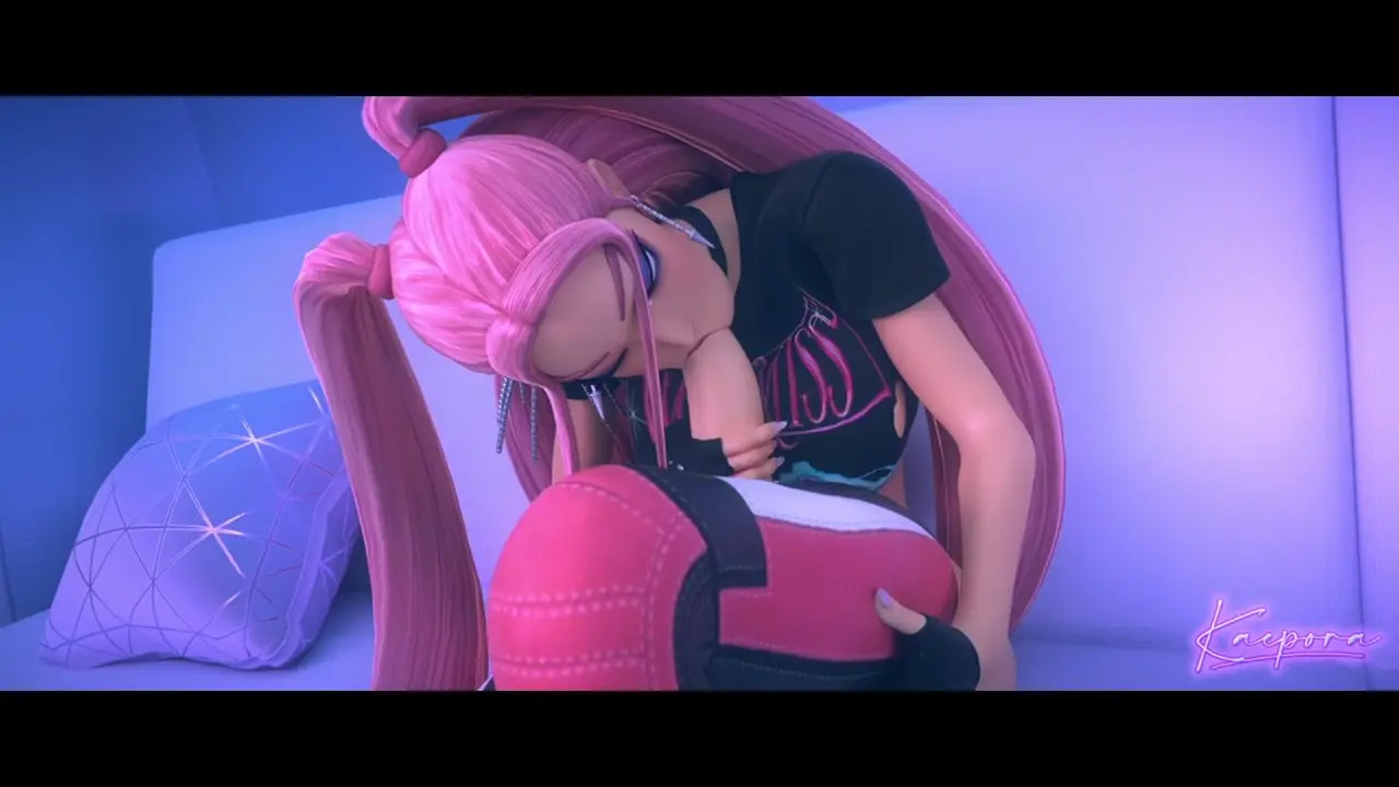 Huntri/x suck their own cock until Rumi cum in her own mouth  [K-pop Dem