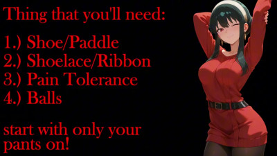 Spy X Ballbusting | Hentai JOI | (Femdom, Hard CBT)