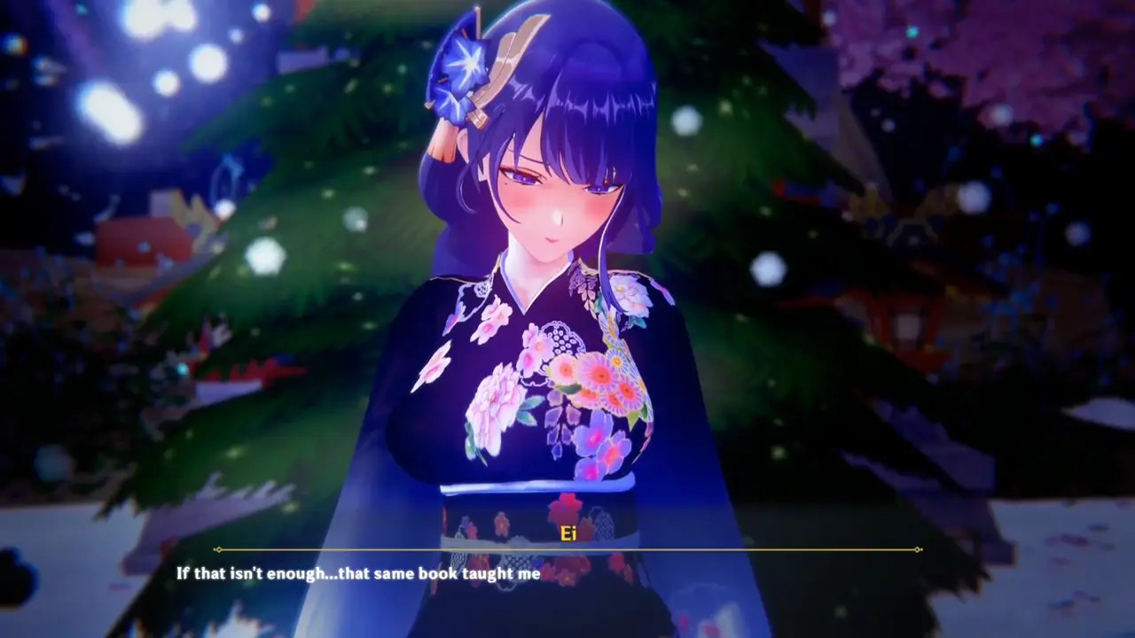 Raiden Shogun Ei Black No BG Pov