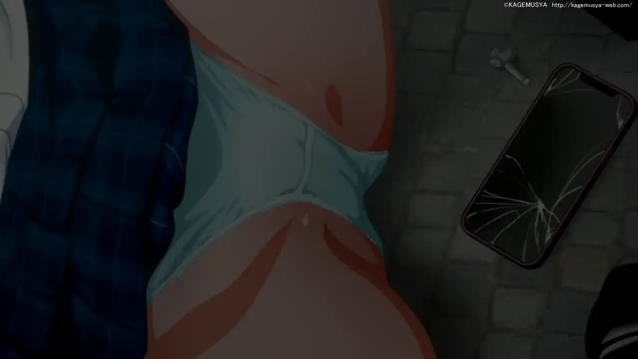 Smartphone Walking Girl and Uterus Bumping Man