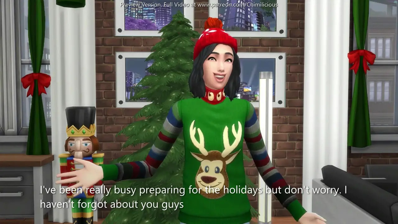 Horny Girlfriend Gets Creampied For Christmas