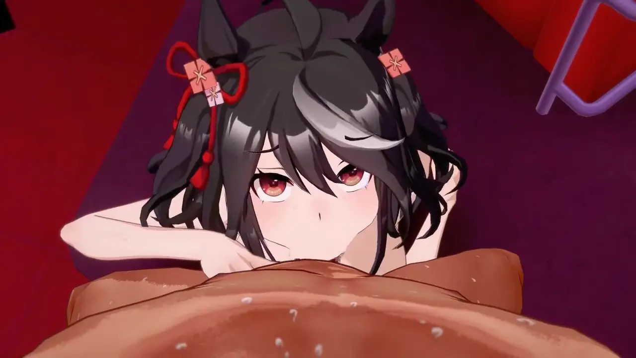 Kitasan Black blowjob uma musume