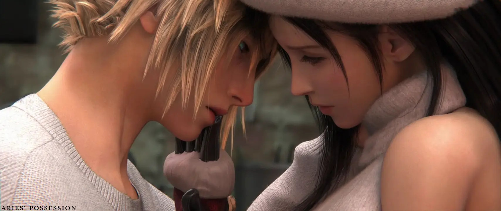 Tifa & Cloud: Holiday Oral Sex