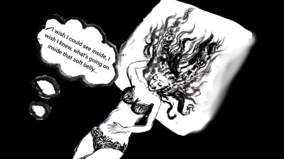 Creepy oral vore by theholysnail