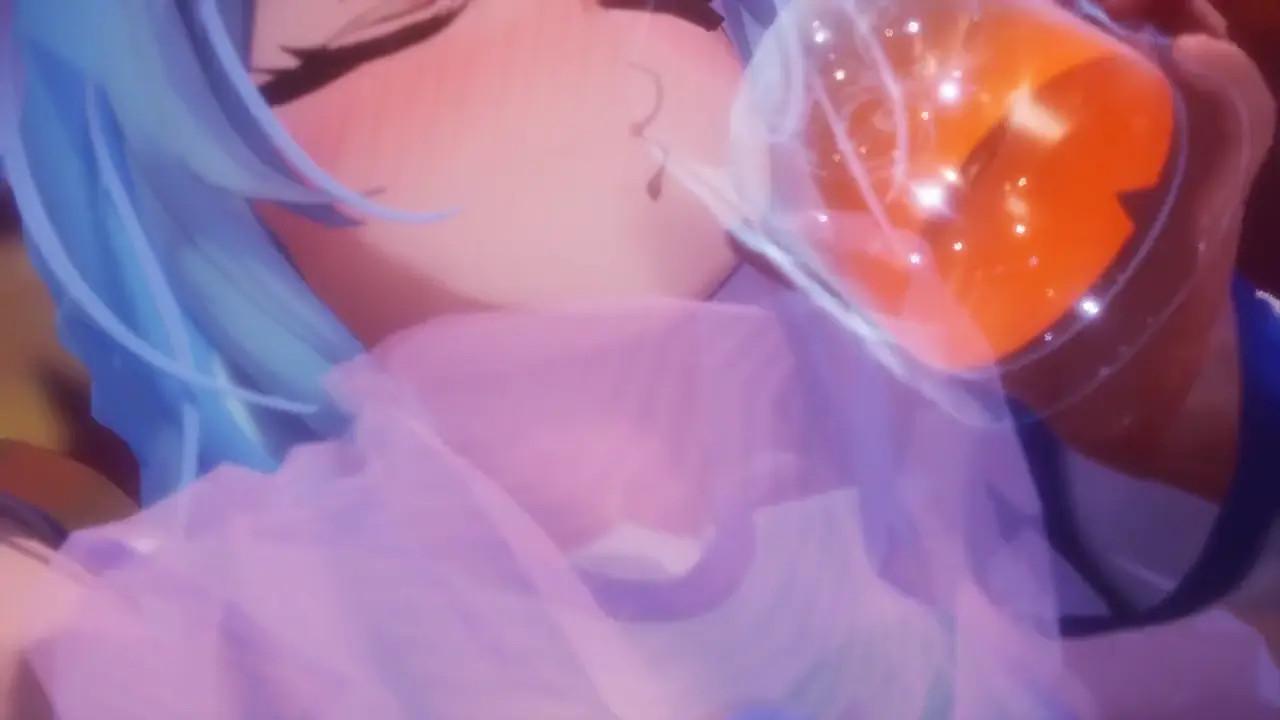 Konosuba - Having sex with Aqua Sama in Love Hotel