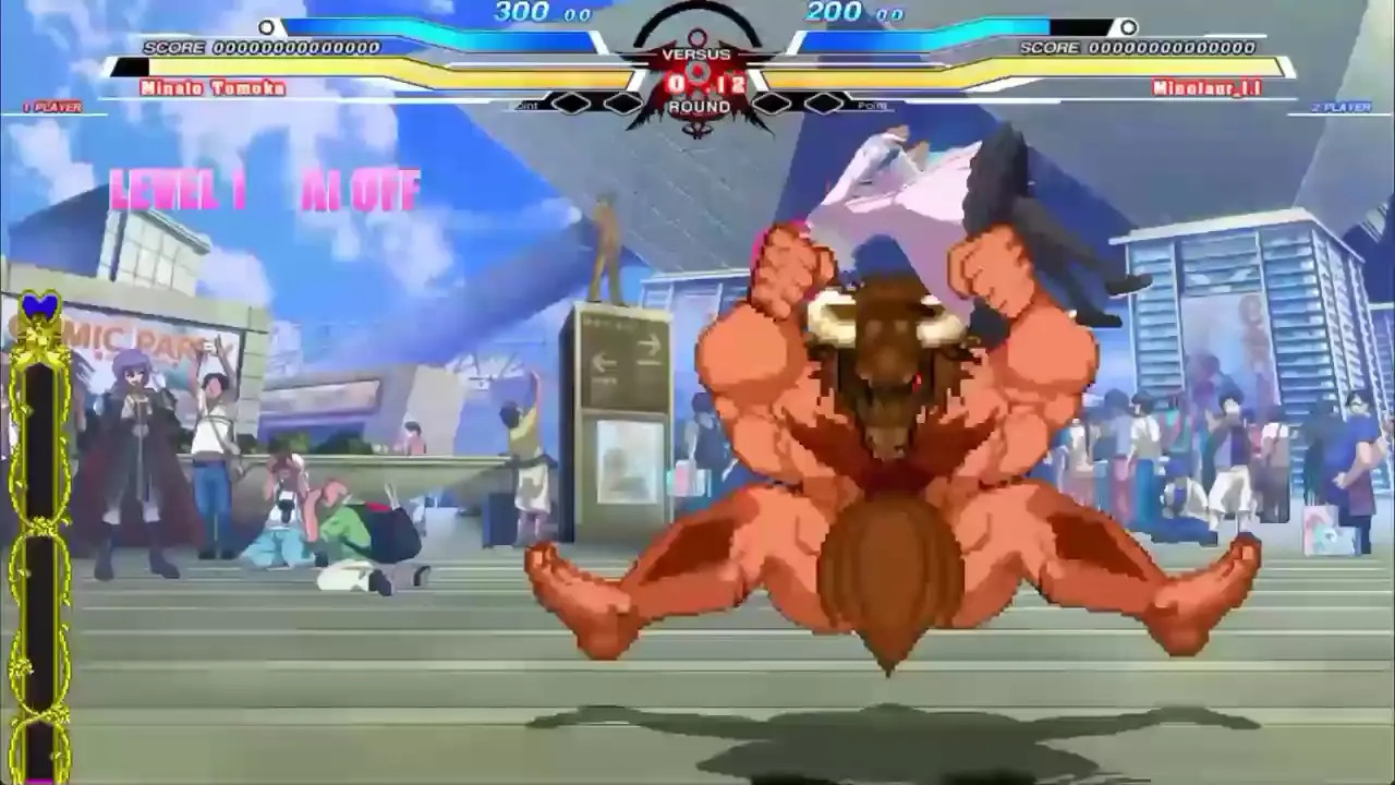 Minotaur vs Asuna&Tomoka&Vatista