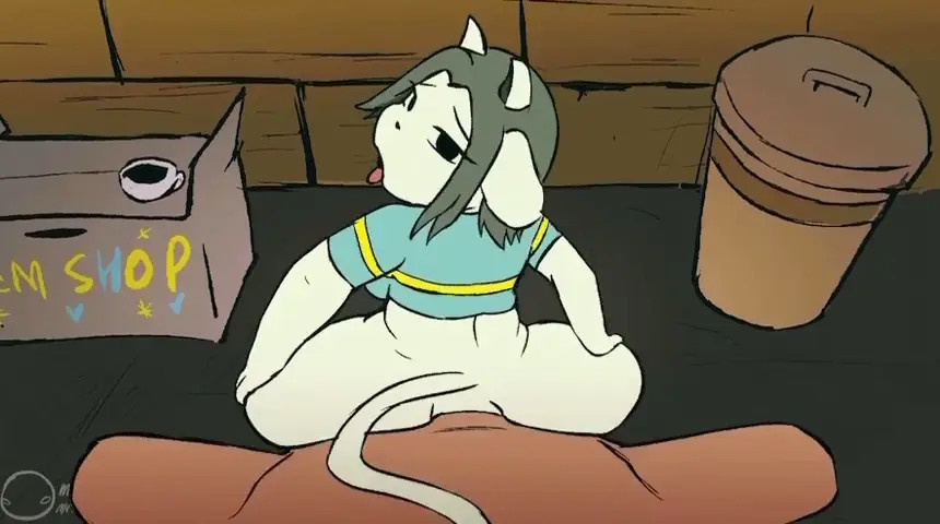 Temmie getting pounded