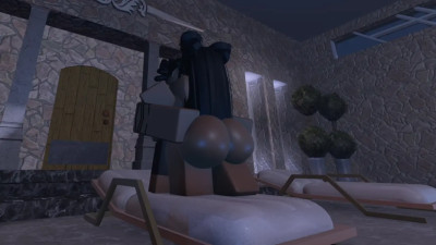 Fucking my Ma Sis & Auntie by the pool in Roblox