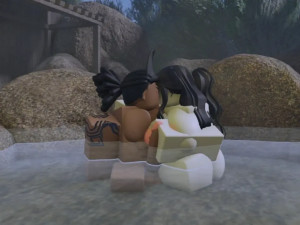 Getting a helping hand in Roblox from a friend