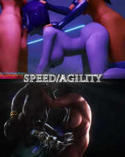 (FUTA) Pharah and Ana Amari vs Starfire and Blackfire (WIS/PMV)