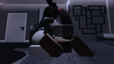 A friend handles my hypercock in Roblox