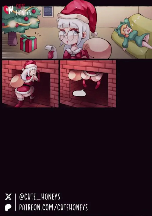 Santa in the Chimney