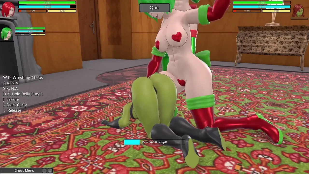 Holly and Jolly Catch a Thief! A Heroine Rumble 2 Futa Christmas