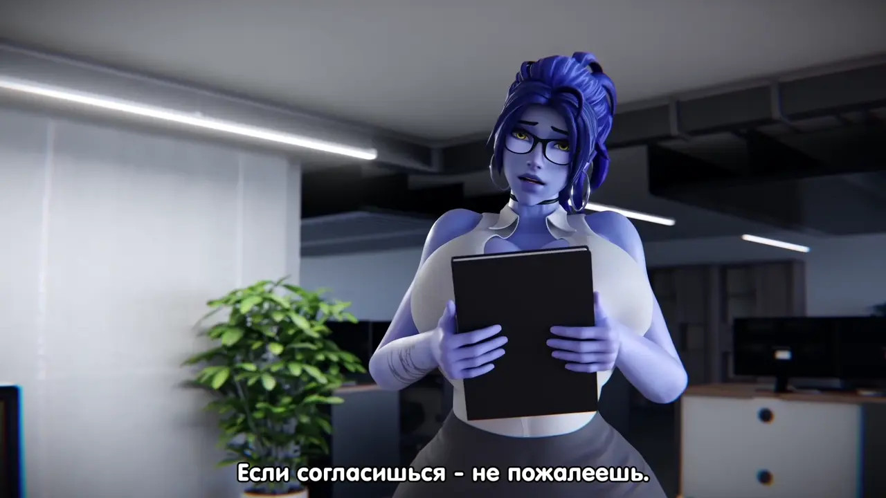 [Rus Sub] Rewarded for help by widow
