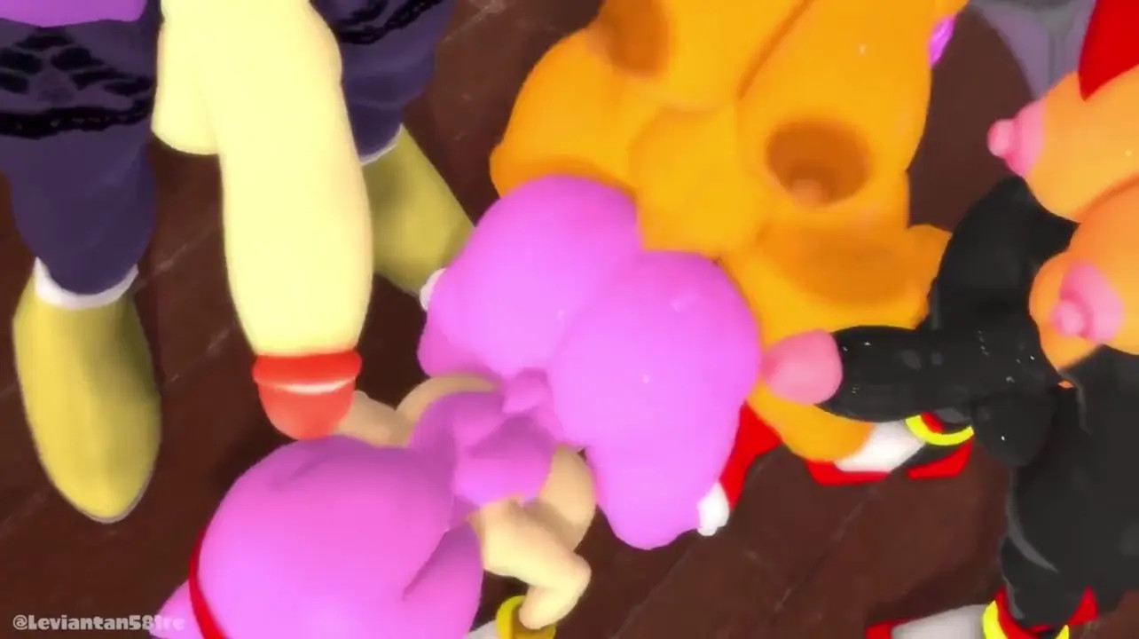 Amy is Getting fucked by Rouge and Queen Aleena,Shadina