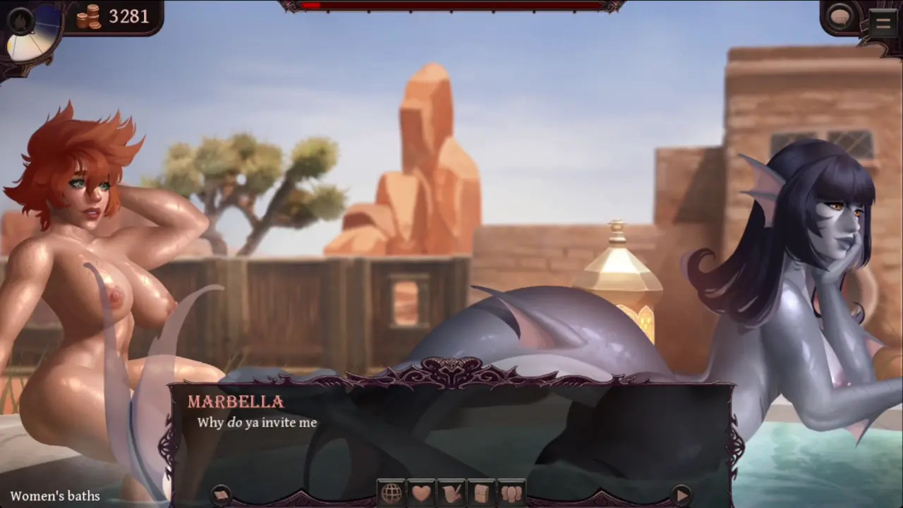 Parasite Black: Marbella & Numa - Hamun Spa Peeking Scene