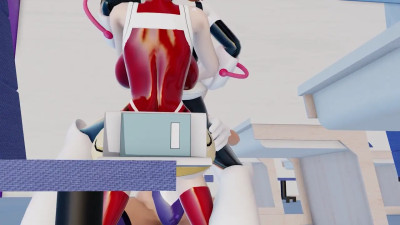 [Ochako, Yaoyorozu, and Mirko] In the classroom ❤❤❤Costume and swimsuit differences