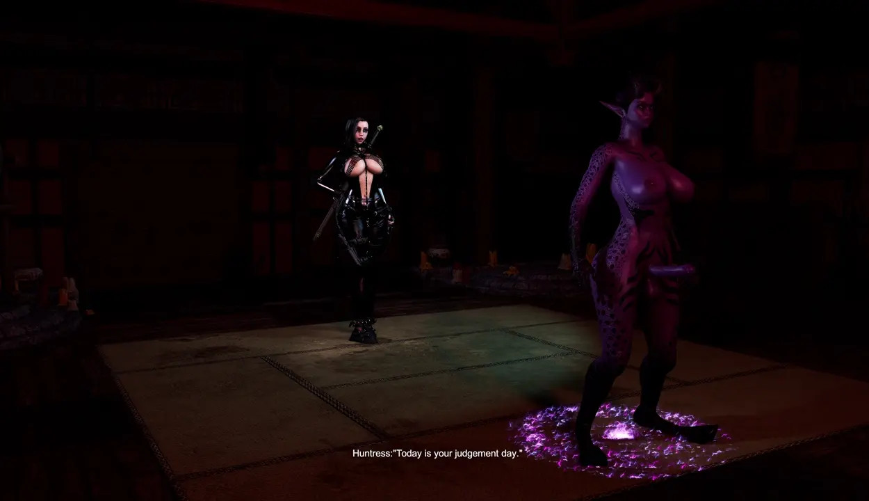 My Mom a demon huntress was captured and fucked by futa succubus