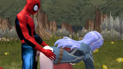 Spider-Man with Lucina and Celica