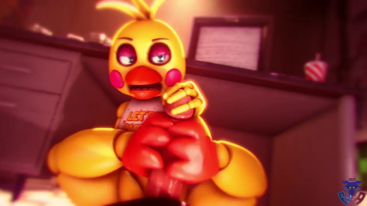 Toy Chica Footjob POV