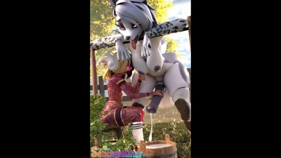 [SeuchenKater] Loona milked by Kater