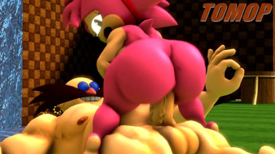 Amy riding Eggman [Tomop]