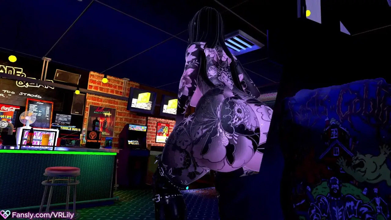 Riding it in the arcade