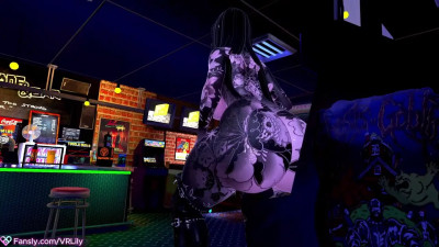 Riding it in the arcade