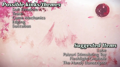 [Animated and Voiced JOI] Succubus Degenerate Training Day 1 [Soft Femdom, Tease]