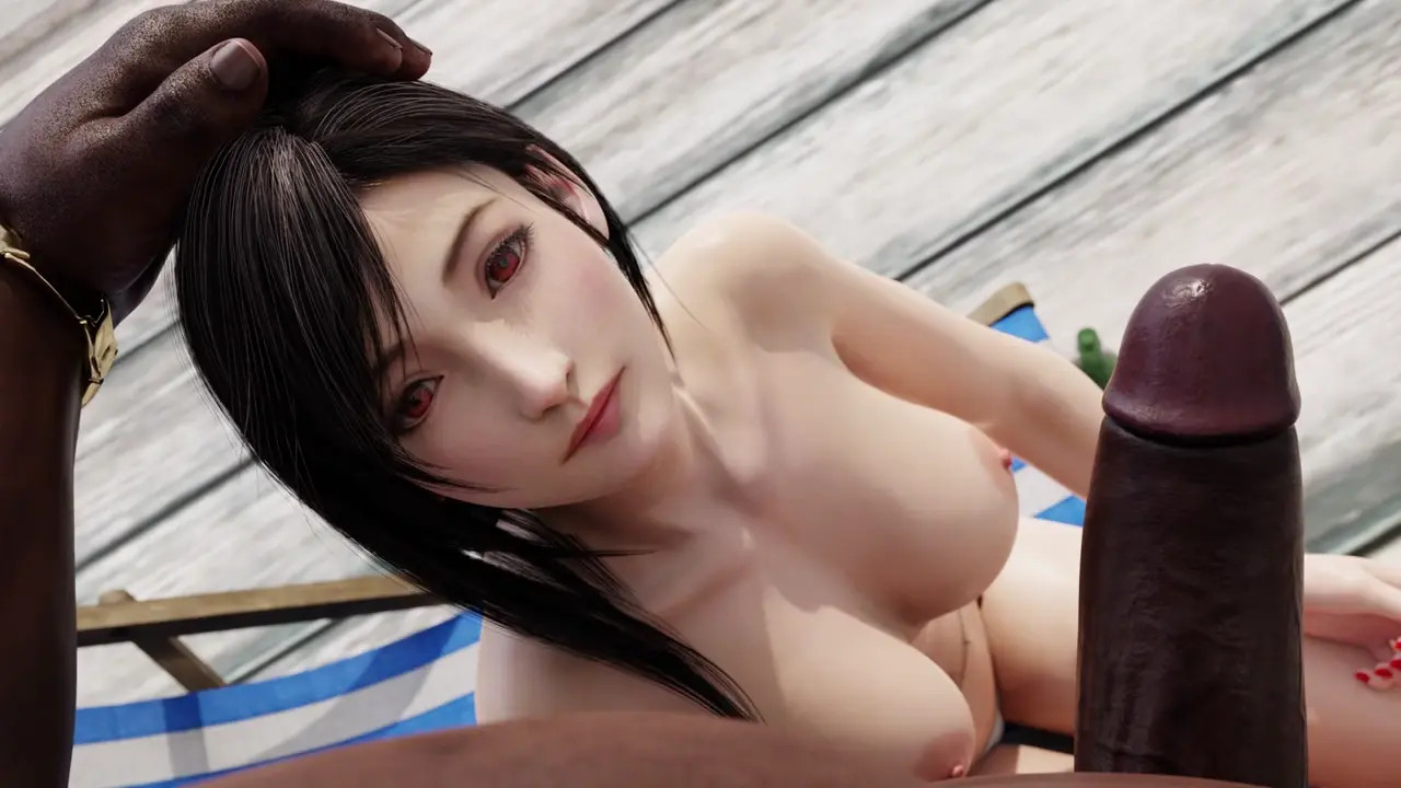 Jessie and Tifa's Blacked Beach Bet.[Vatiwah]