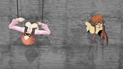 Futaba and Haru in a wall