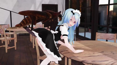 maidmiku & insects sex mmd （part02）