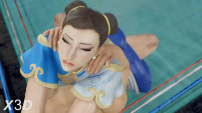 Chun-Li Gym Strenching White (All Versions) [X3D]